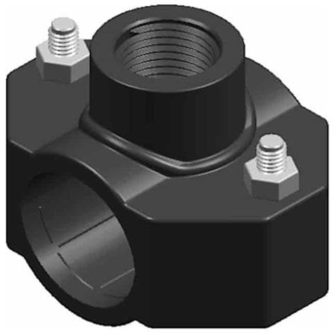 Collare Di Derivazione Pp 63mm X 3/4   Presa A Staffa Per Tubo Pe Irrigazione - Foto 1
