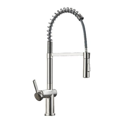 Rubinetto per lavello da cucina, Blackswan, tipo M363, modello nichel opaco, con doccia mobile a 2 modalità, misura 52 cm - Foto 1