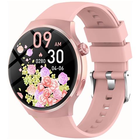 Smartwatch Con Chiamata Bluetooth, Monitoraggio Frequenza Cardiaca E Sonno, Compatibile Con Huawei, Samsung, Apple, Garmin Pink - Foto 1