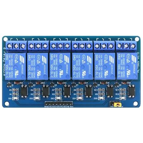 Modulo Relè 6 Canali 24v Per Arduino - Isolamento Ottico, Spdt | Dimensioni 91x57x19 Mm, 10a | Automazione E Robotica - Foto 2