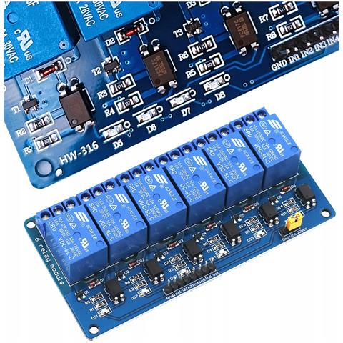 Modulo Relè 6 Canali 24v Per Arduino - Isolamento Ottico, Spdt | Dimensioni 91x57x19 Mm, 10a | Automazione E Robotica - Foto 1