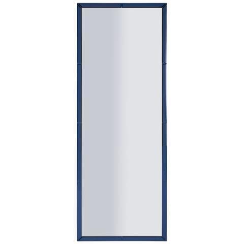 Specchio Da Parete Berlino Rettangolare Con Cornice Specchio Blu 49x143,5 Cm - Foto 1
