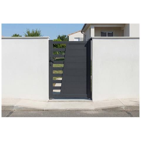 Cancello 1m Cervina H. 140cm Alluminio Grigio - Foto 1