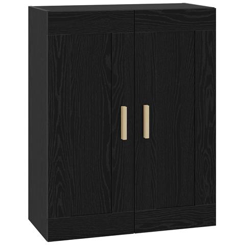 Armadietto a muro A parete Rovere nero 69,5 x 34 x 90 cm - Foto 1