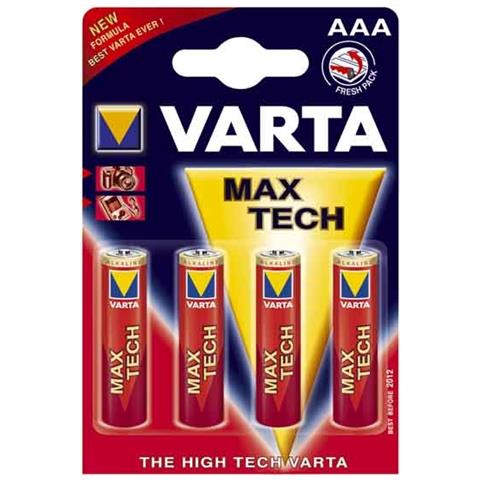 1x4 Varta Max Tech Micro AAA LR 03 - Foto 1