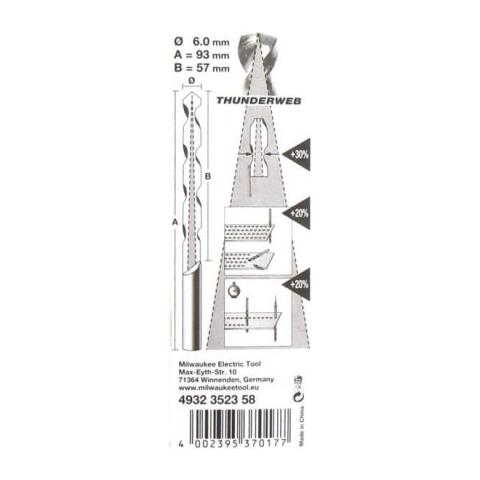Trapano In Metallo Hss-g Thunderweb 6,0 X 93 Millimetri 4.932.352,3580 - Foto 6