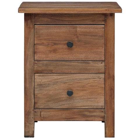 Comodino in Legno Massello di Mogano 40x30x51 cm - Foto 2