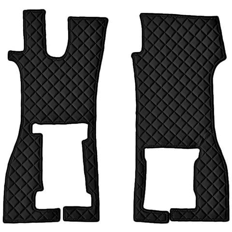 96213 Coppia Tappeti In Similpelle Nero Scania R Serie 711-16 sedi - Foto 1