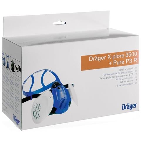 X-plore 3500, Set Pure P3 Composto Da Mascherina Protettiva E Filtri, Protezione Ideale Per I Lavori Manuali - Foto 1