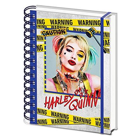 Birds Of Prey - Taccuino A5 Con Rilegatura A Spirale (harley Quinn Warning)  - Foto 1