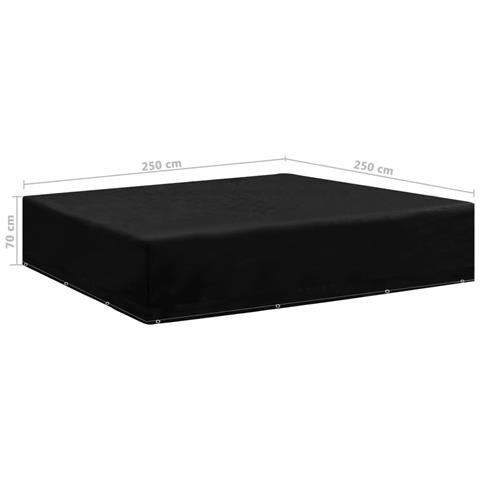 Copertura Per Mobili Da Giardino Con 12 Occhielli 250x250x70 Cm - Foto 5