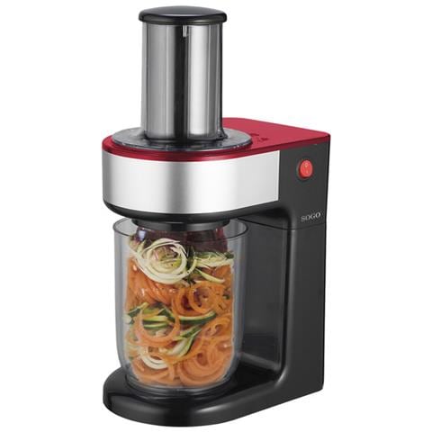 Spiralizzatore Elettrico Verdure 80w, 3 Lame A Spirale, 1.2 L Capacità - Foto 1