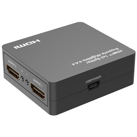 Splitter Hdmi 1x2, 18g Hdmi 2.0 4k2k@ 60hz, Downscaler 1080p - Foto 1