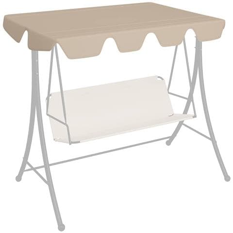 Baldacchino per Dondolo Giardino Beige 150/130x105/70 cm - Foto 1