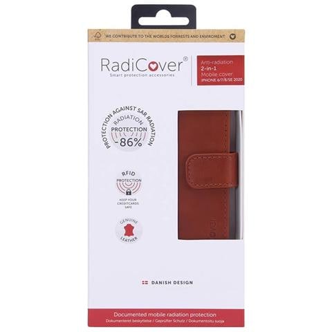 Custodia Per Cellulare Con Protezione Dalle Radiazioni Custodia Magnetica In Pelle Per Iphone 6/7/8 / Se 2in1 Marrone - Foto 2