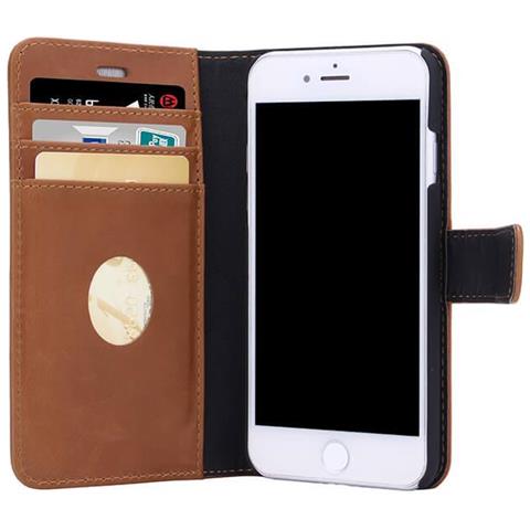 Custodia Per Cellulare Con Protezione Dalle Radiazioni Custodia Magnetica In Pelle Per Iphone 6/7/8 / Se 2in1 Marrone - Foto 6