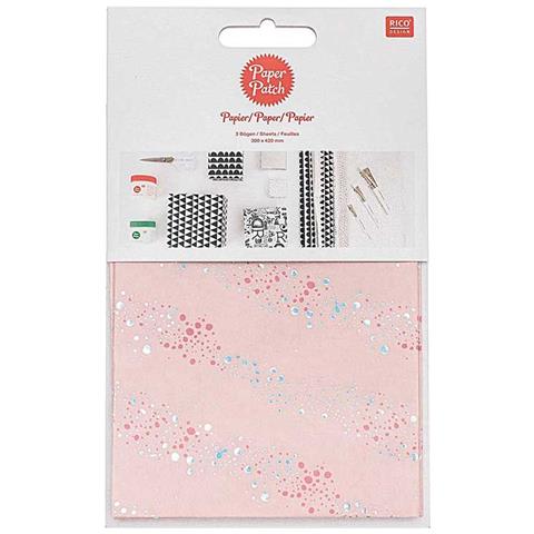 Paper Patch Bolle Rosa 30 X 42 Cm - Foto 1