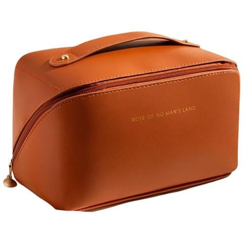 Borsa Per Il Trucco Grande/spaziosa Necessaria - Borsa Per Il Trucco - Borsa Per Il Trucco Brown - Foto 1