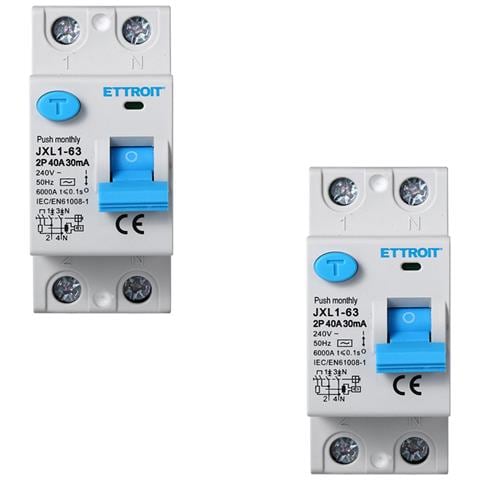 Interruttore Differenziale Puro 2p 40a 6ka 30ma 220v Salvavita 2 Pezzi - Foto 1