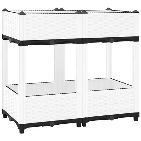 Fioriera Rialzata 80x40x71 Cm In Polipropilene - Foto 1