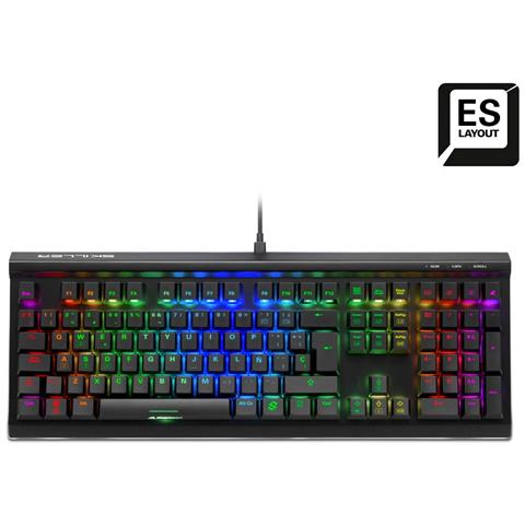 SKILLER SGK60 tastiera Gaming USB QWERTY Spagnolo Nero - Foto 1