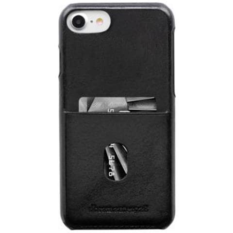Cover Per Iphone Se (2020) / 8/7/6s / 6 Rigida Con Portacarte, Nero - Foto 1