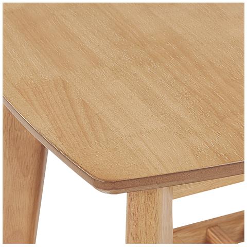 Tavolino Legno Chiaro 50 X 50 Cm Tulare - Foto 5