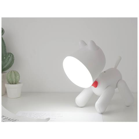Luce Notturna Per Bambini Modello Dog Art, Bianco - Foto 2