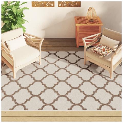 Tappeto A Pelo Corto Multicolore 190x300 Cm Interni /esterni - Foto 3