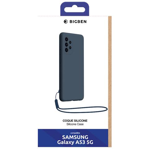 Cover Per Samsung Galaxy A53 5g In Silicone Con Cordino Assortito, Celeste - Foto 2