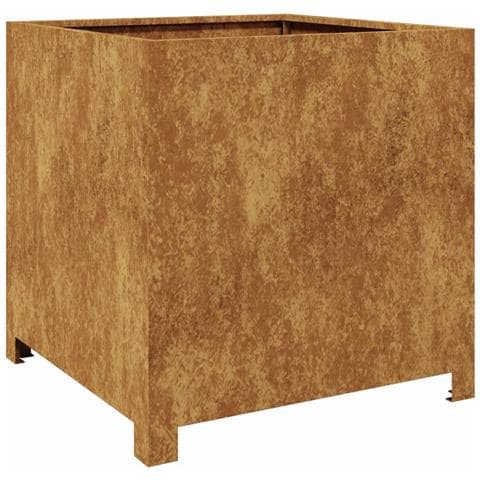 Fioriera Da Giardino 50x50x50 Cm In Acciaio Corten - Foto 1