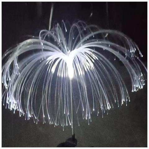 Luce Solare Per Fuochi D'artificio Da 2 Pezzi, Luce Da Giardino Per Prato, Cortile, Terrazza, Natale White - Foto 2