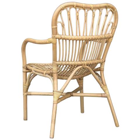 Poltrona Sedia Mandola In Vero Legno Di Bambu - Foto 2