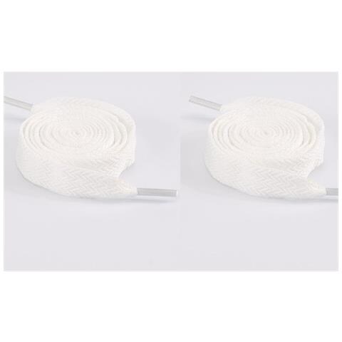 Lacci Piatti, Stile Versatile - 2 Paia White - Foto 3