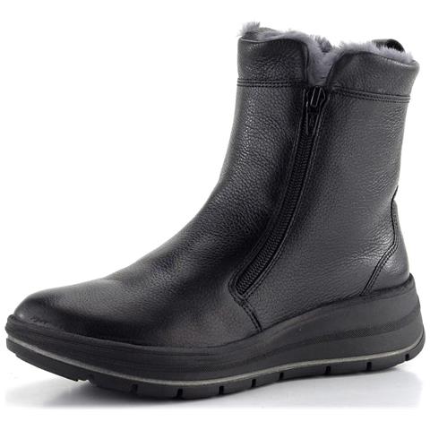 Calais Keil Booties Stivaletti Pelle Scarpe Donna Nero Eu 38, 12-36002-01 - Foto 1