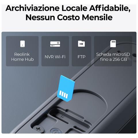 Videosorveglianza D340B con Rosoluzione 2048 x 2048 4MP Audio Bidirezionale Esterno Colore Nero - Foto 4