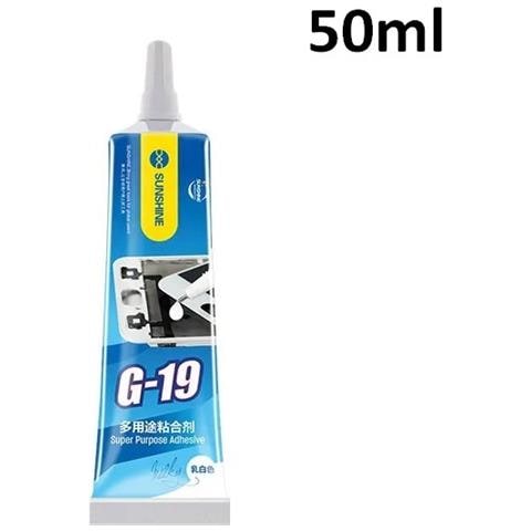 Tubetto Di Colla Per Display Lcd G-19 Da 50ml Colore Bianco Per Smartphone Tablet - Foto 1