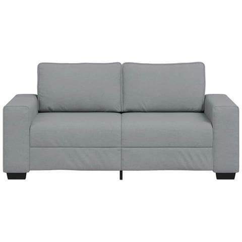 Divano a 2 Posti Grigio Chiaro 140 cm in Tessuto - Foto 9