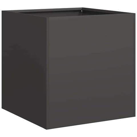 Fioriera Nera 40x40x40 Cm In Acciaio Laminato A Freddo - Foto 2