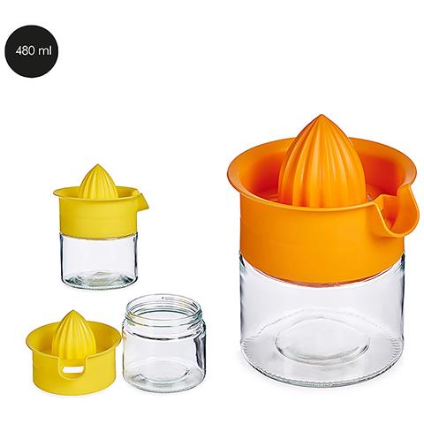 Spremiagrumi In Vetro 480 Ml. Colori Casuali. - Foto 1