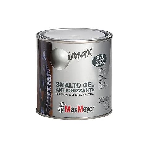 Max Meyer - Imax Smalto Decorativo Antichizzante 0,5 L Grigio Ghisa Grana Grossa - Foto 1