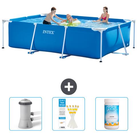 Piscina Fuori Terra - Rettangolo - 300x200x75 Cm - Blu - Include Accessori Coordinati Cb73 - Foto 1