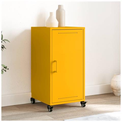 Credenza Giallo Antracite 36x39x72 Cm Acciaio Laminato A Freddo - Foto 8