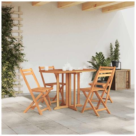 Lusso Casadino - Tavolo Pieghevole A Farfalla 120x70x75 Cm In Massello Di Teak - Foto 8