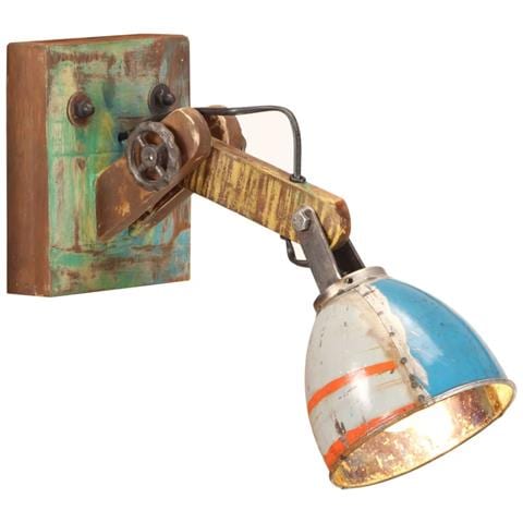 Lampada da Parete in Stile Industriale Rotonda Multicolore E27 - Foto 1