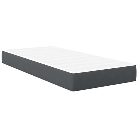 Materasso a molle insacchettate Grigio Scuro 100x200x20 cm in Tessuto - Foto 1