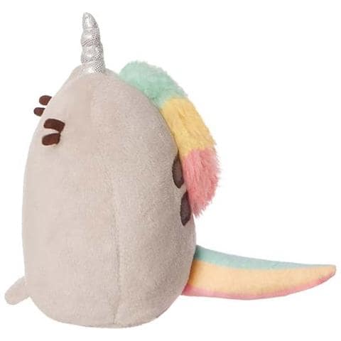 Peluche Mascotte Unicorno 24cm Modello Pusheenicorn Con Corno Scintillante, Grigio Chiaro - Foto 2