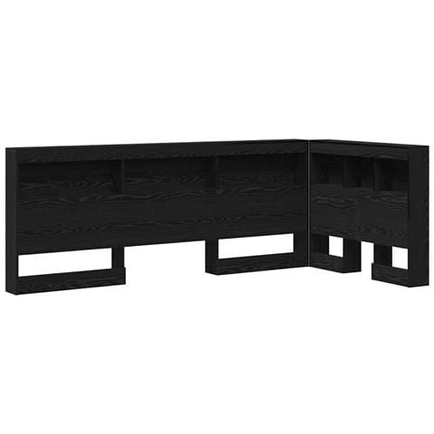 Testata contenitore Rovere nero 80 cm Legno multistrato - Foto 1
