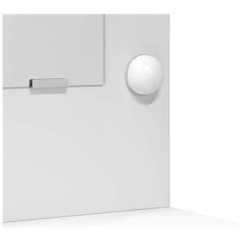 Set da toeletta 3 pezzi  con LED in legno bianco - Foto 9