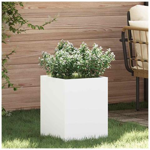 Vaso da giardino Bianco 32 x 32 x 40 cm - Foto 2